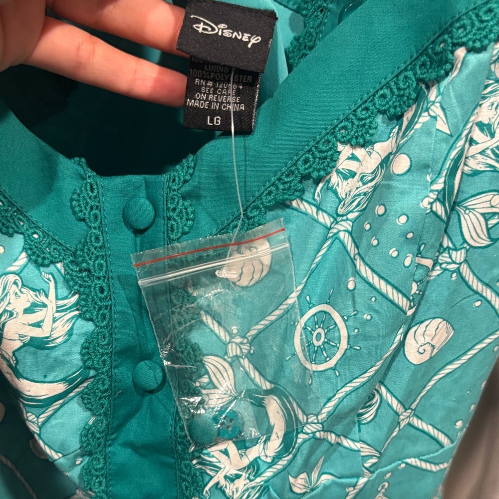 Disney Teal Mini Dress - Picture 3 of 3